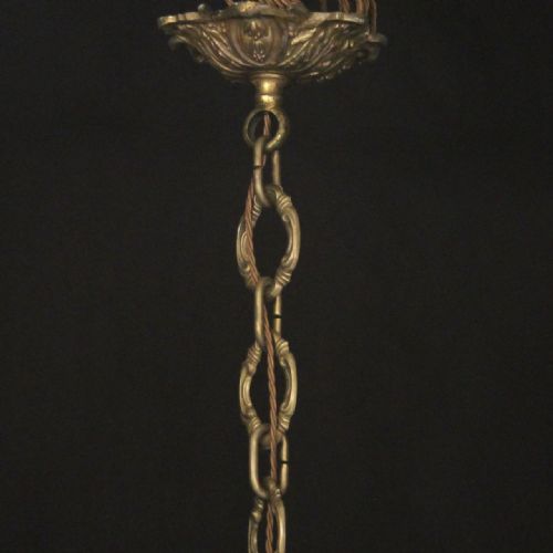 FRENCH ORNATE GILDED BRONZE 20 LIGHT ANTIQUE CHANDELIER - ADDITIONAL PHOTO 9