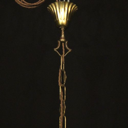 ITALIAN GILDED 16 LIGHT CRYSTAL ANTIQUE CHANDELIER - ADDITIONAL PHOTO 9