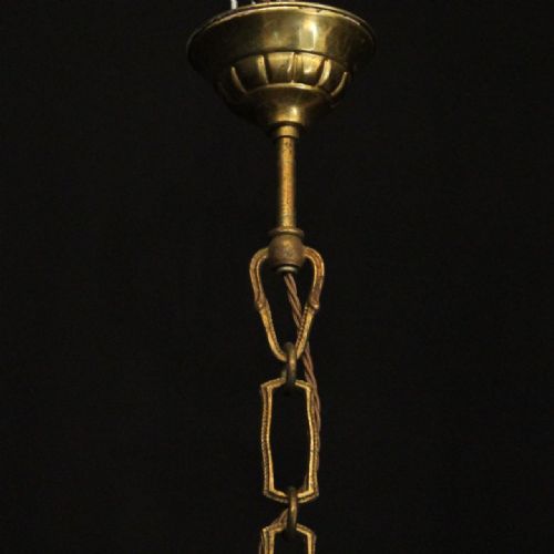 FRENCH GILDED CRYSTAL 7 LIGHT BIRDCAGE ANTIQUE CHANDELIER - ADDITIONAL PHOTO 9