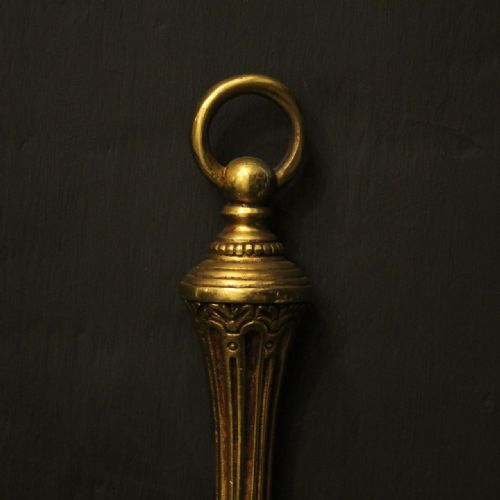 FRENCH PAIR OF GILDED ANTIQUE WALL LIGHTS - ADDITIONAL PHOTO 7