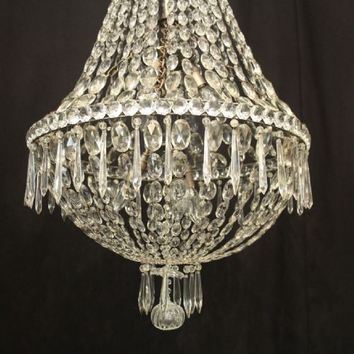 FRENCH TENT WATERFALL ANTIQUE CHANDELIER - ADDITIONAL PHOTO 1