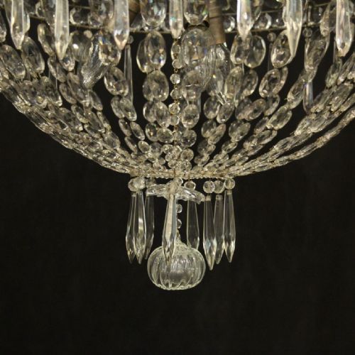 FRENCH TENT WATERFALL ANTIQUE CHANDELIER - ADDITIONAL PHOTO 3