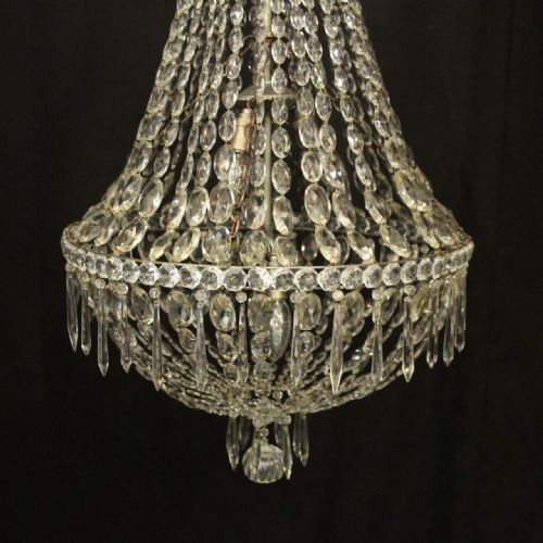 FRENCH TENT WATERFALL ANTIQUE CHANDELIER - ADDITIONAL PHOTO 4