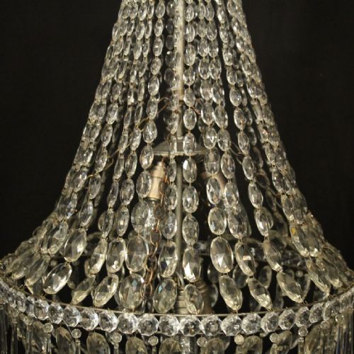 FRENCH TENT WATERFALL ANTIQUE CHANDELIER - ADDITIONAL PHOTO 5