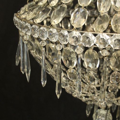 FRENCH TENT WATERFALL ANTIQUE CHANDELIER - ADDITIONAL PHOTO 6
