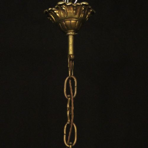 FRENCH GILDED BRONZE 12 LIGHT ANTIQUE CHANDELIER - ADDITIONAL PHOTO 9