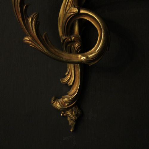 FRENCH PAIR OF GILDED BRONZE WALL LIGHTS - ADDITIONAL PHOTO 7