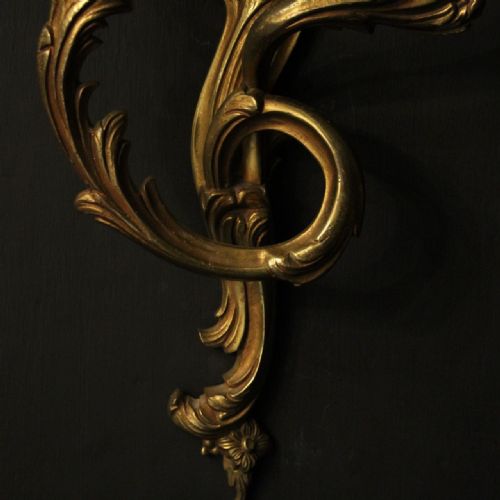 FRENCH PAIR OF GILDED BRONZE WALL LIGHTS - ADDITIONAL PHOTO 8