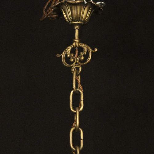 FRENCH GILDED BRONZE CRYSTAL 12 LIGHT ANTIQUE CHANDELIER - ADDITIONAL PHOTO 8