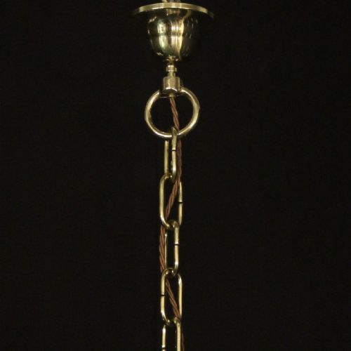 FRENCH PAIR OF STEEL BRASS TWIN LIGHT LANTERNS - ADDITIONAL PHOTO 9
