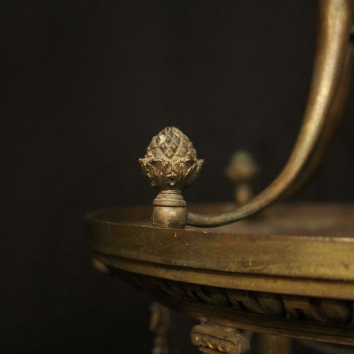 ENGLISH LATE 19TH CENTURY GILDED BRONZE ANTIQUE HALL LANTERN - ADDITIONAL PHOTO 8