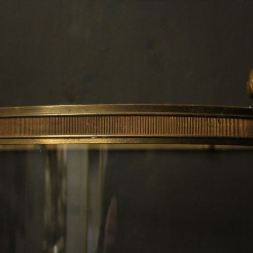 FRENCH PAIR OF GILDED CONVEX HALF LANTERNS - ADDITIONAL PHOTO 8