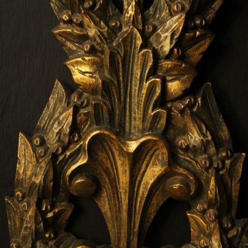 FRENCH PAIR OF GILTWOOD ANTIQUE WALL LIGHTS - ADDITIONAL PHOTO 6