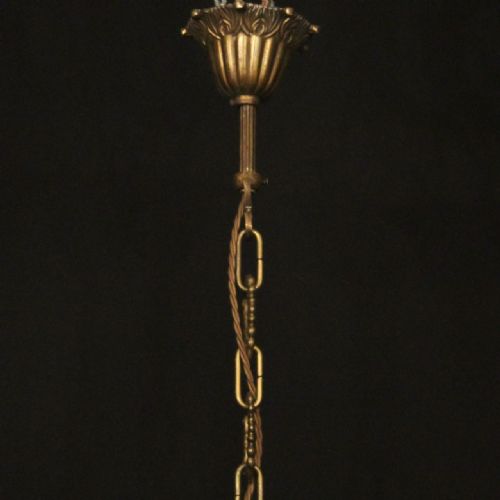 FRENCH GILDED BRONZE CRYSTAL 10 LIGHT ANTIQUE CHANDELIER - ADDITIONAL PHOTO 8