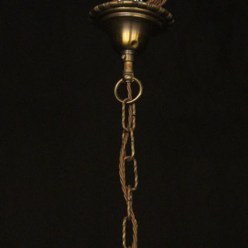 FRENCH GILDED CRYSTAL 8 LIGHT ANTIQUE CHANDELIER - ADDITIONAL PHOTO 9
