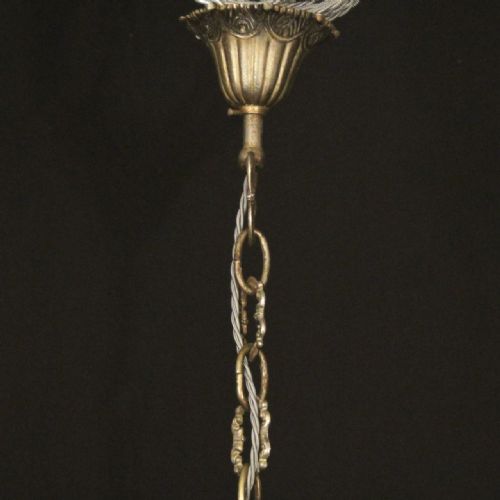FRENCH SILVER GILDED TENT WATERFALL ANTIQUE CHANDELIER - ADDITIONAL PHOTO 9