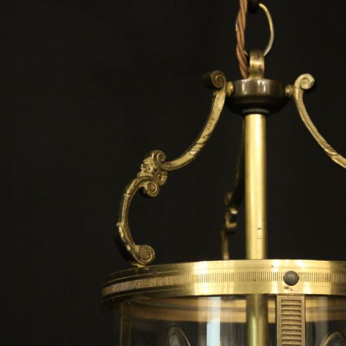 FRENCH SMALL PAIR OF GILDED ANTIQUE LANTERNS - ADDITIONAL PHOTO 3