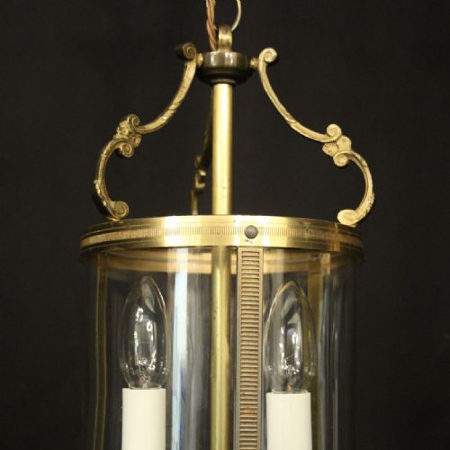 FRENCH SMALL PAIR OF GILDED ANTIQUE LANTERNS - ADDITIONAL PHOTO 4