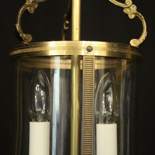 FRENCH SMALL PAIR OF GILDED ANTIQUE LANTERNS - ADDITIONAL PHOTO 5