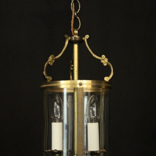 FRENCH SMALL PAIR OF GILDED ANTIQUE LANTERNS - ADDITIONAL PHOTO 6