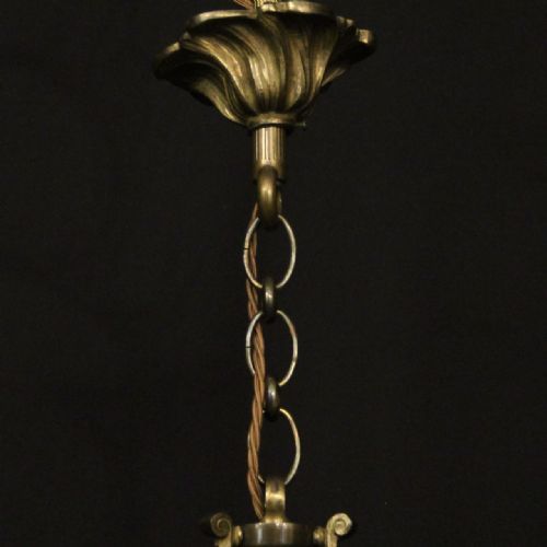FRENCH SMALL PAIR OF GILDED ANTIQUE LANTERNS - ADDITIONAL PHOTO 9