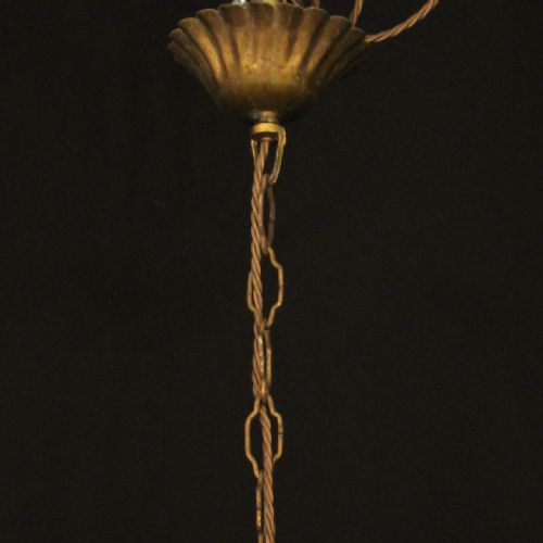 FLORENTINE 6 LIGHT GILTWOOD ANTIQUE CHANDELIER - ADDITIONAL PHOTO 9