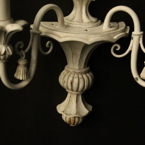 FRENCH POLYCHROME PAIR OF TWIN ARM WALL LIGHTS - ADDITIONAL PHOTO 8
