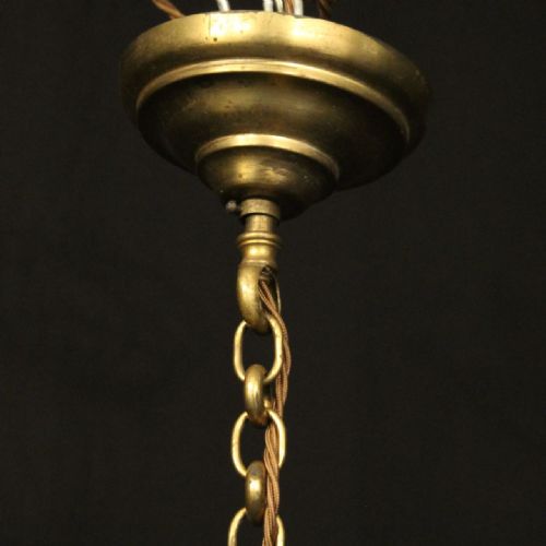 FRENCH GILDED CRYSTAL BIRDCAGE 6 LIGHT ANTIQUE CHANDELIER - ADDITIONAL PHOTO 9