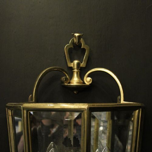 FRENCH SET OF 4 GILDED HALF WALL LANTERNS - ADDITIONAL PHOTO 3