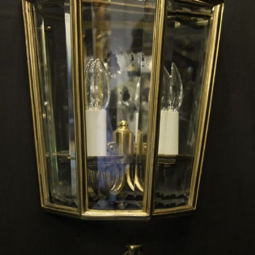 FRENCH SET OF 4 GILDED HALF WALL LANTERNS - ADDITIONAL PHOTO 6
