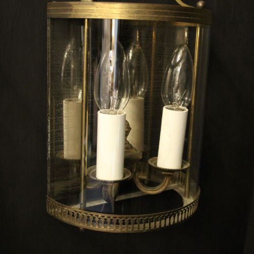 FRENCH PAIR OF GILDED CONVEX HALF LANTERNS - ADDITIONAL PHOTO 4