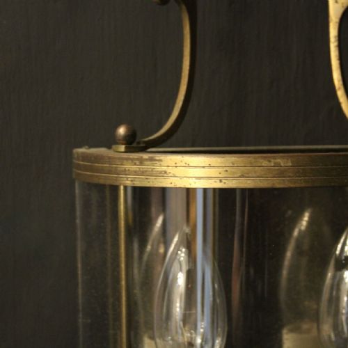 FRENCH PAIR OF GILDED CONVEX HALF LANTERNS - ADDITIONAL PHOTO 8
