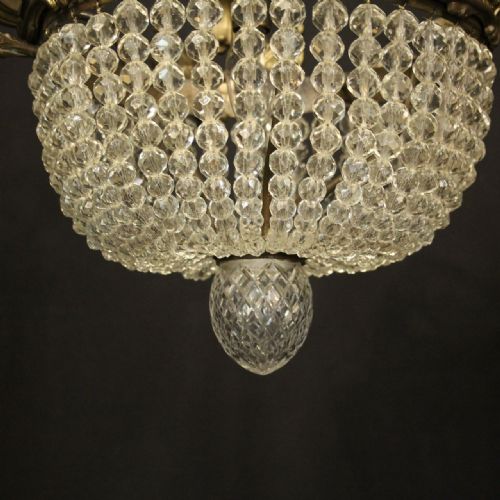FRENCH 19TH CENTURY GILDED BRONZE ANTIQUE PLAFFONIER - ADDITIONAL PHOTO 7