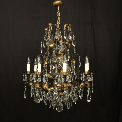 ITALIAN FLORENTINE 11 LIGHT ANTIQUE CHANDELIER - ADDITIONAL PHOTO 1