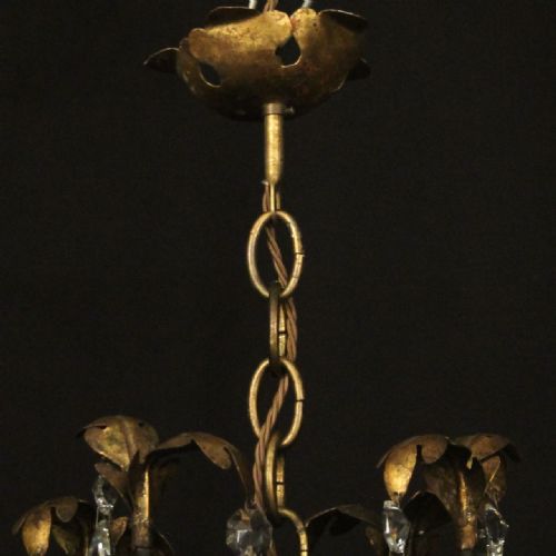 ITALIAN FLORENTINE 11 LIGHT ANTIQUE CHANDELIER - ADDITIONAL PHOTO 9