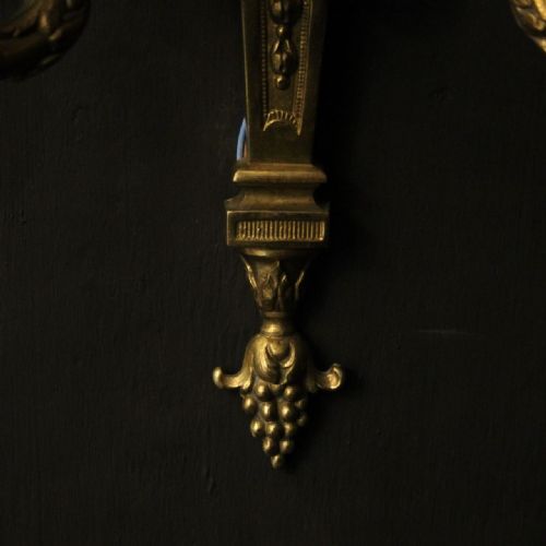 FRENCH SET OF 6 GILDED TWIN ARM ANTIQUE WALL LIGHTS - ADDITIONAL PHOTO 7