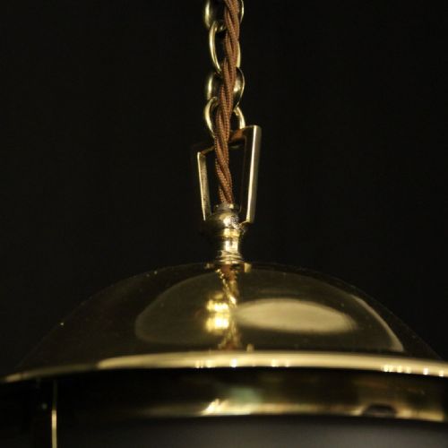 ENGLISH ART DECO SINGLE LIGHT ANTIQUE LANTERN - ADDITIONAL PHOTO 7