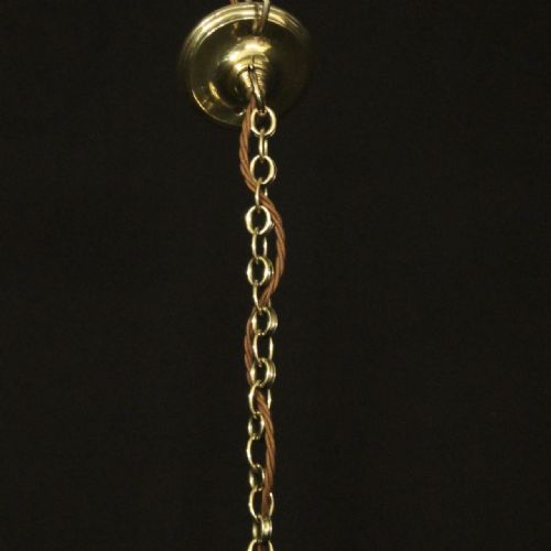 ENGLISH ART DECO SINGLE LIGHT ANTIQUE LANTERN - ADDITIONAL PHOTO 9