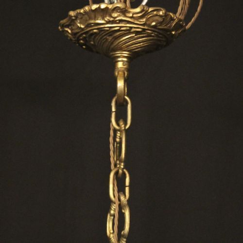 FRENCH LARGE GILDED BRONZE 16 LIGHT CHANDELIER - ADDITIONAL PHOTO 9