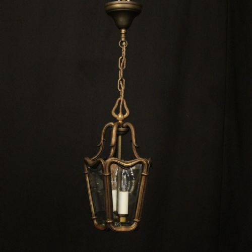 FRENCH BRONZE TWIN LIGHT ANTIQUE LANTERN - ADDITIONAL PHOTO 1