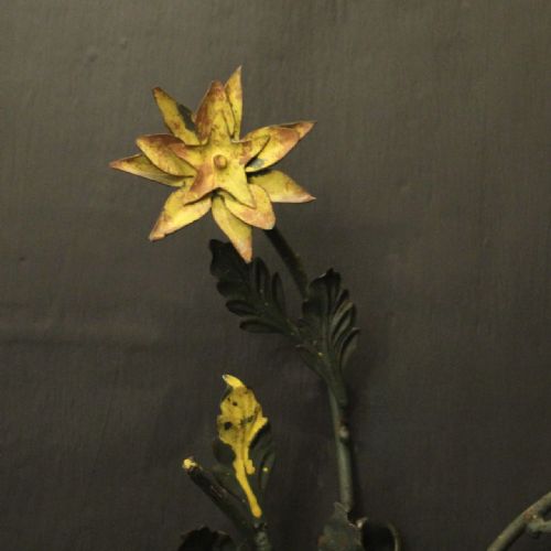 FRENCH PAIR OF TOLEWARE FLORAL WALL LIGHTS - ADDITIONAL PHOTO 4