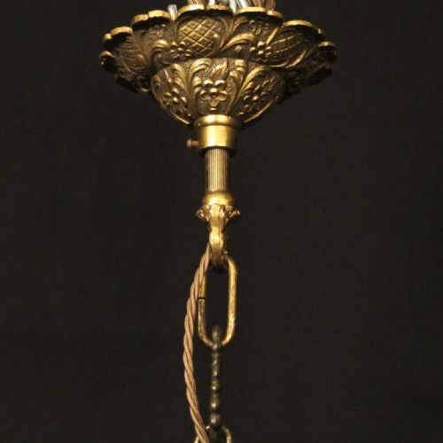 FRENCH GILDED BRONZE CRYSTAL 13 LIGHT BIRDCAGE CHANDELIER - ADDITIONAL PHOTO 9