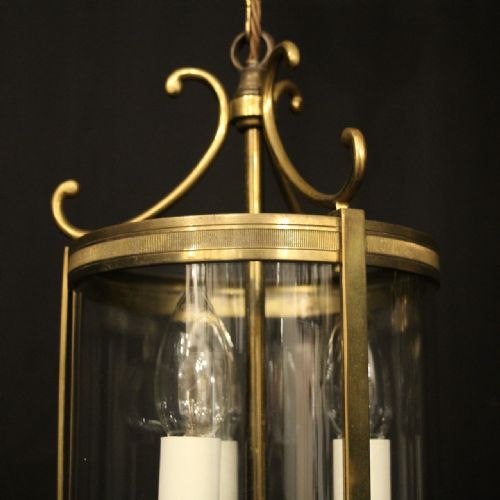 FRENCH PAIR OF GILDED CONVEX ANTIQUE LANTERNS - ADDITIONAL PHOTO 7