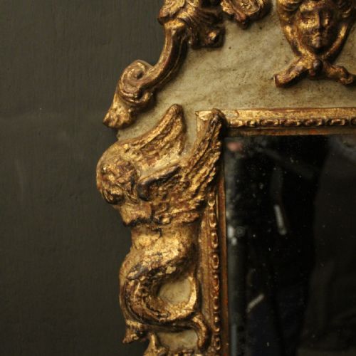 FLORENTINE PAIR OF GILTWOOD ANTIQUE GIRANDOLES - ADDITIONAL PHOTO 4