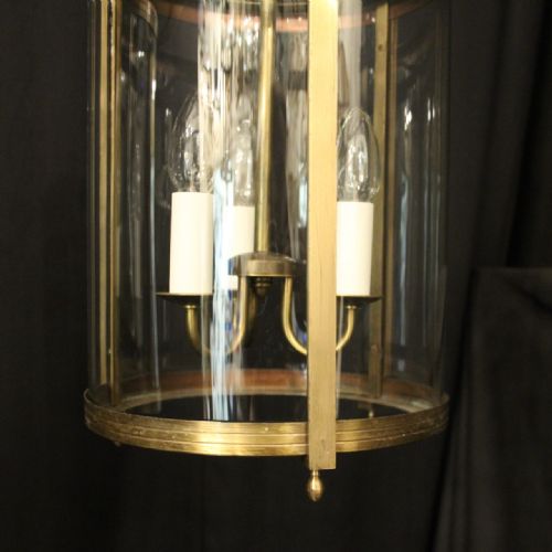 FRENCH PAIR OF GILDED CONVEX ANTIQUE LANTERNS - ADDITIONAL PHOTO 5