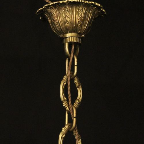 FRENCH LARGE GILDED BRONZE 16 LIGHT DOUBLE TIERED CHANDELIER - ADDITIONAL PHOTO 9
