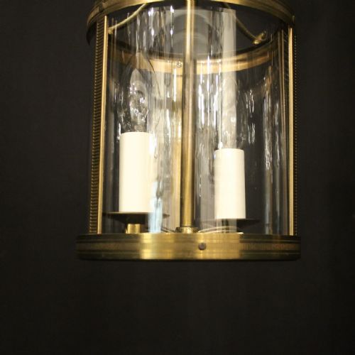 FRENCH SMALL PAIR OF GILDED ANTIQUE LANTERNS - ADDITIONAL PHOTO 1