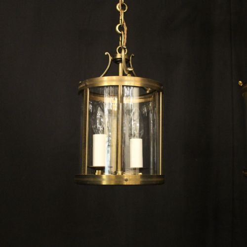 FRENCH SMALL PAIR OF GILDED ANTIQUE LANTERNS - ADDITIONAL PHOTO 3