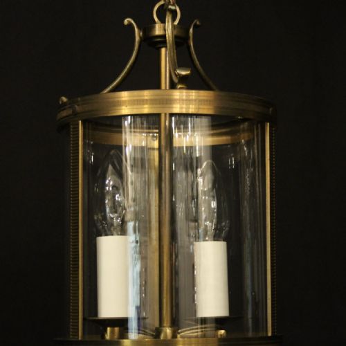FRENCH SMALL PAIR OF GILDED ANTIQUE LANTERNS - ADDITIONAL PHOTO 4