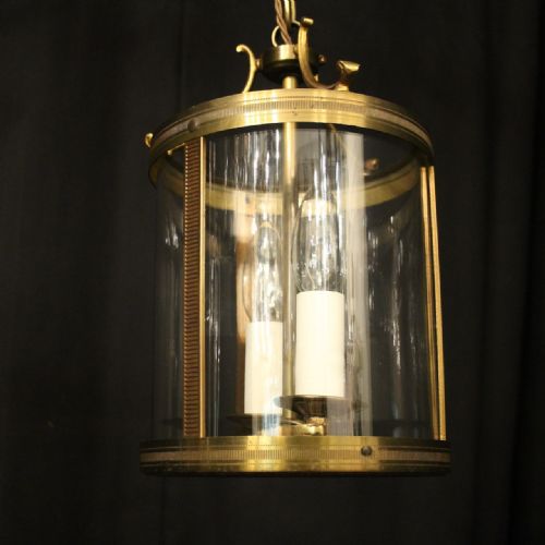 FRENCH SMALL PAIR OF GILDED ANTIQUE LANTERNS - ADDITIONAL PHOTO 5